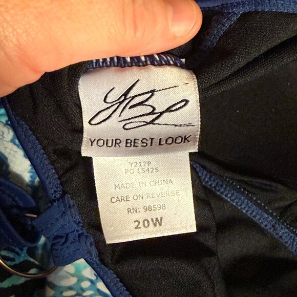 Your Best Look Plus Size Tankini & Swim Skirt Set | Size 20W/18W | Adjustable St - Picture 13 of 16